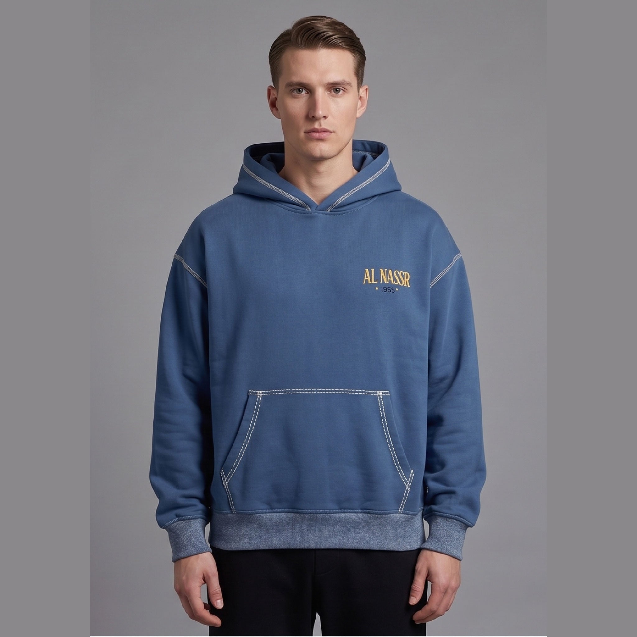 Blue Hoodie with Al-Nassr design