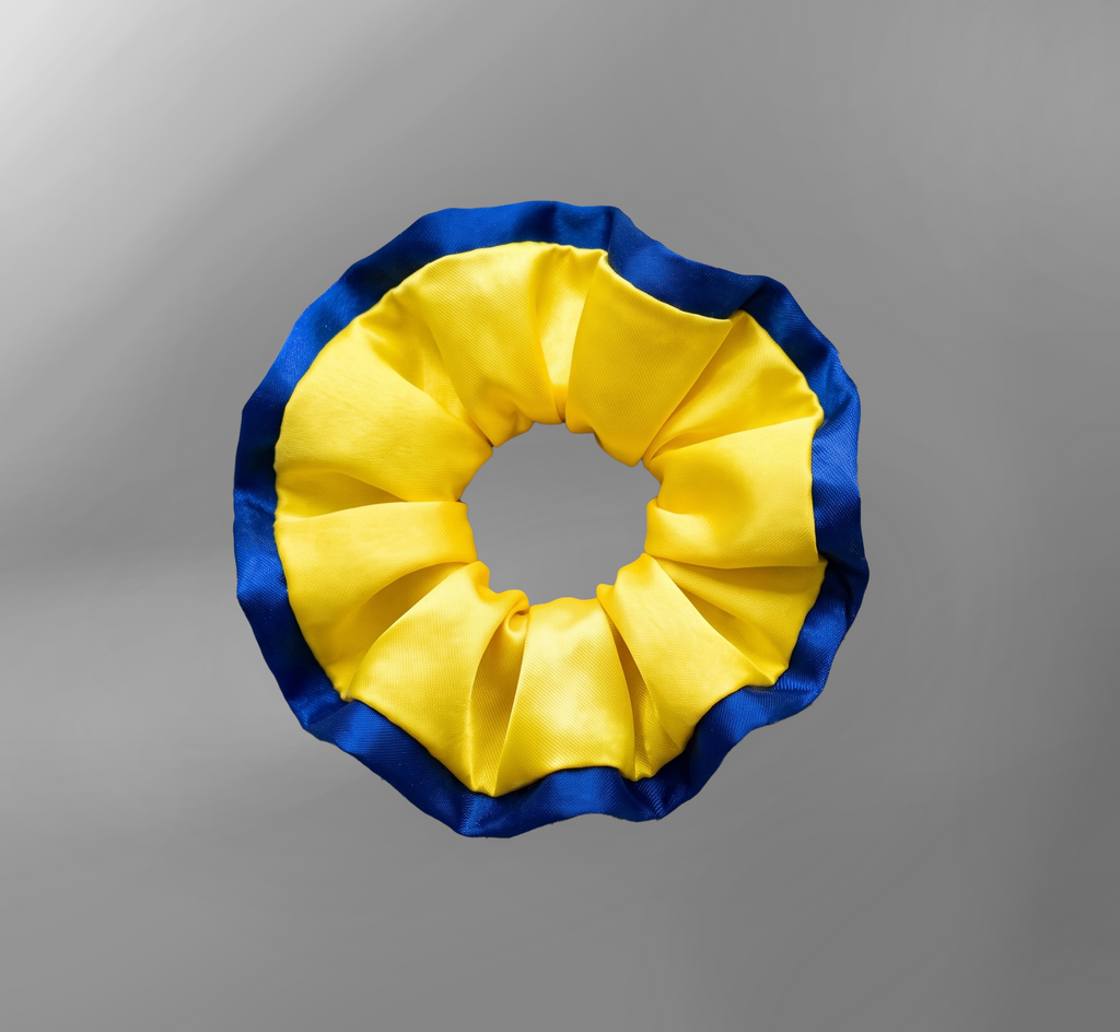 Al-Nassr Blue - Yellow Scrunchie