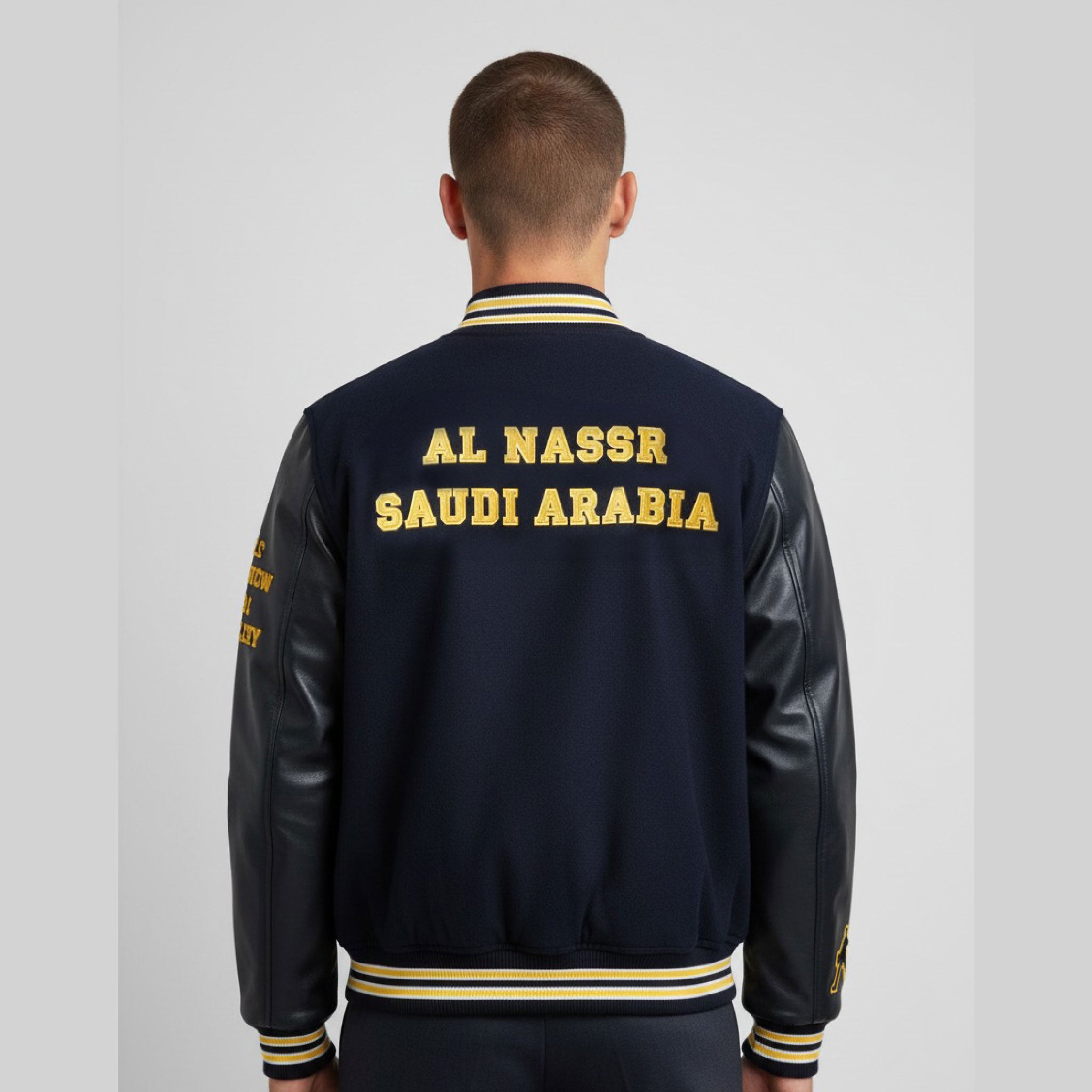 Black jacket with Al-Nassr Design