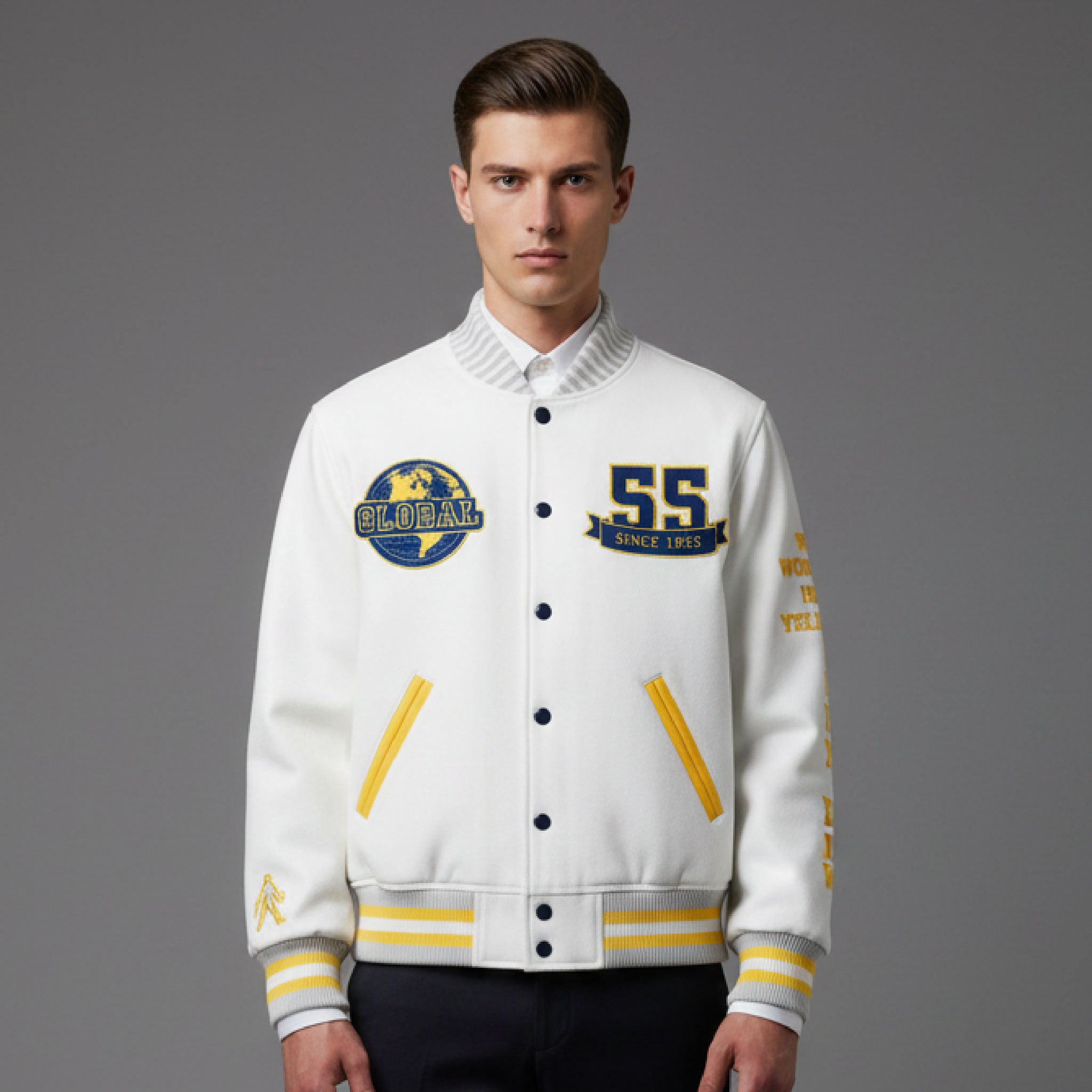 White jacket with the Al-Nassr Designs