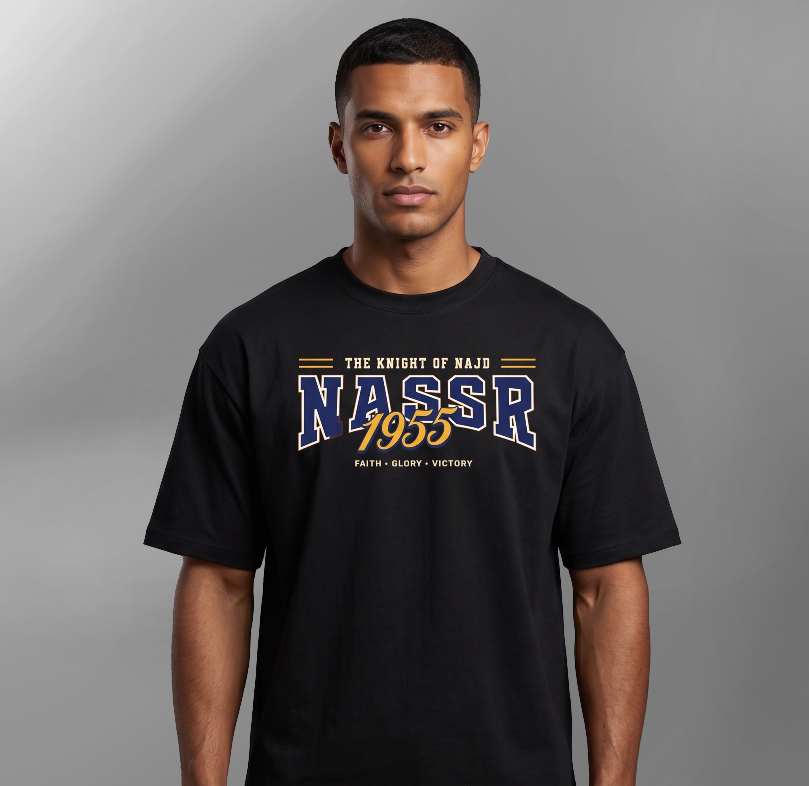 Al-Nassr Black The Knight Of Najd T-Shirt