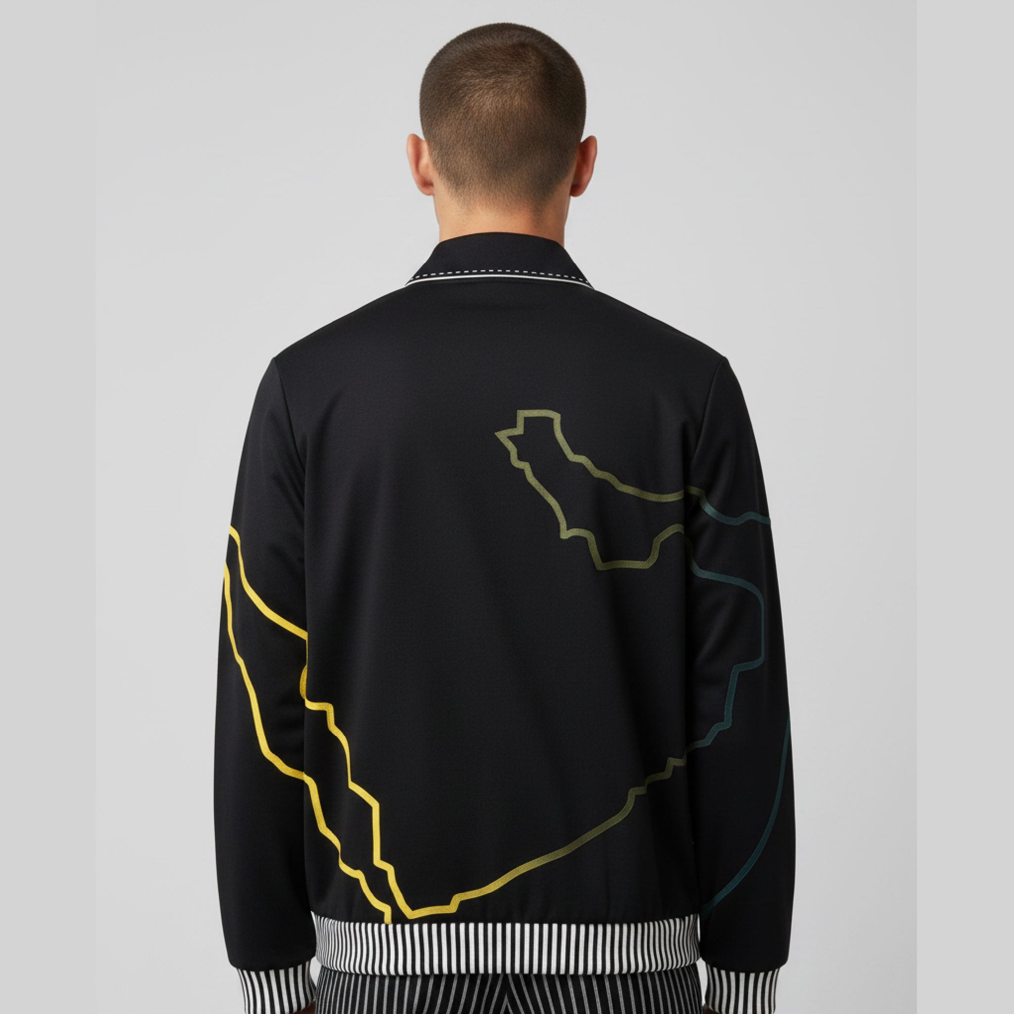 Al-Nassr Black Jacket with Nassr logo design