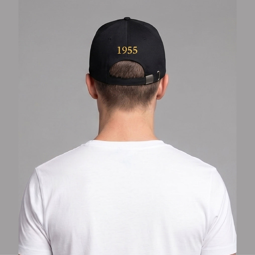 Black Cap with the Yellow Al-Nassr Typographic on it