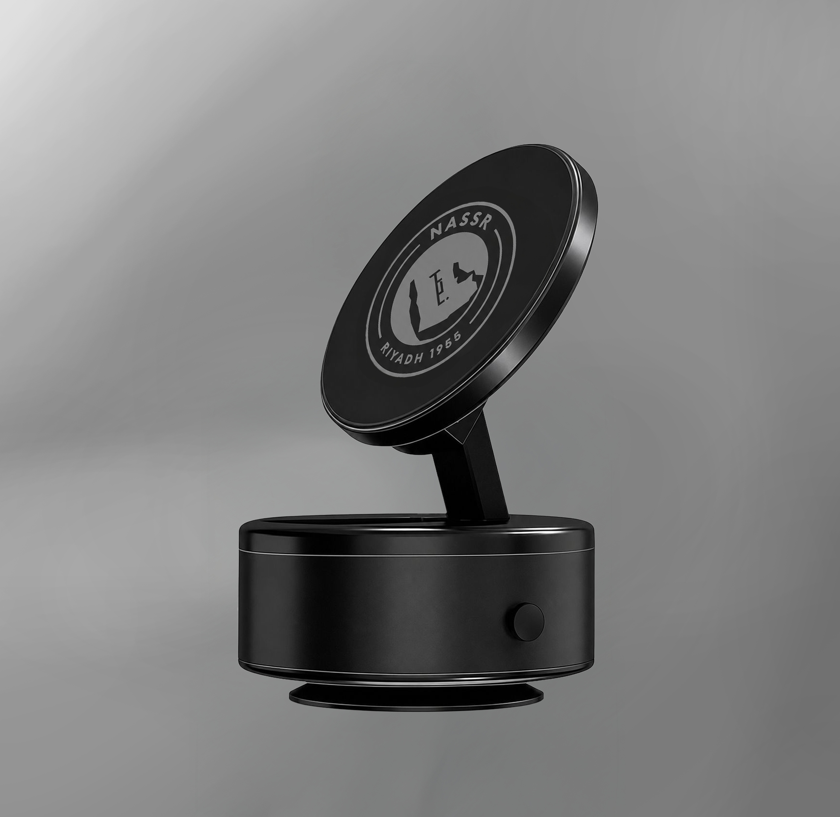Al-Nassr Car Phone Holder Black