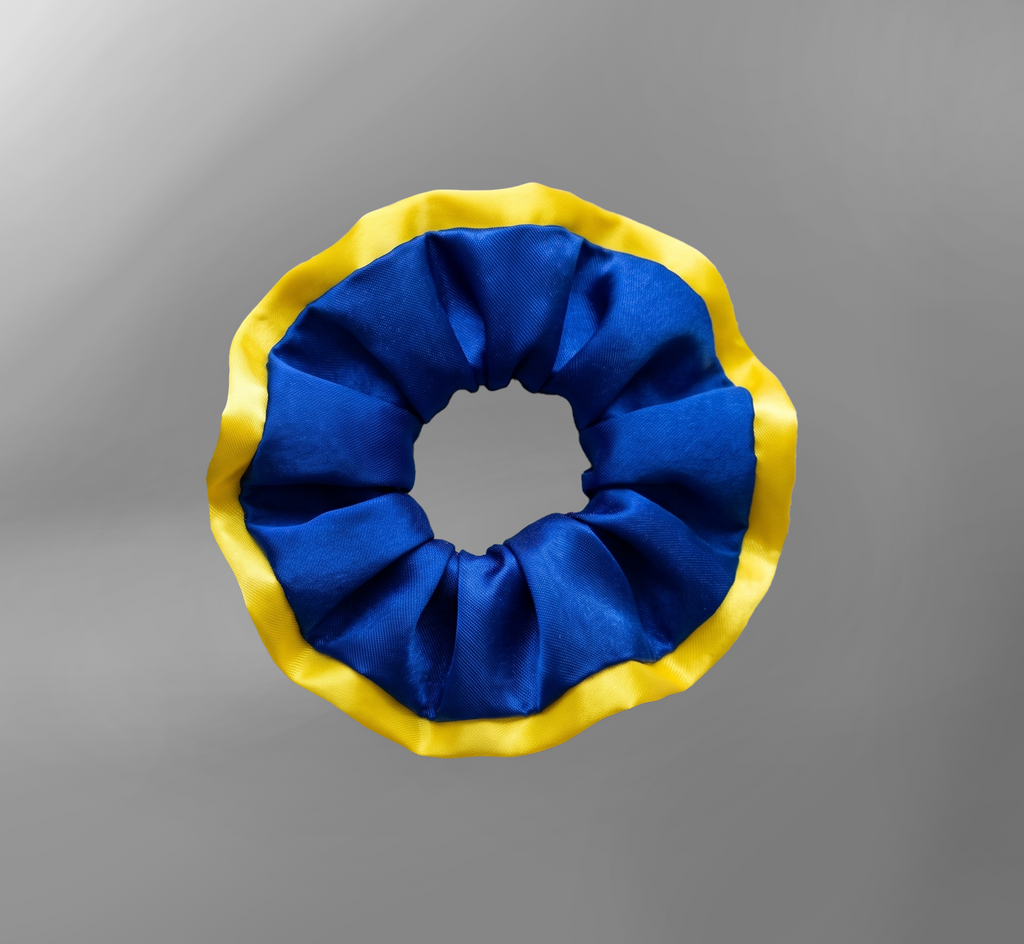Al-Nassr Blue - Yellow Scrunchie