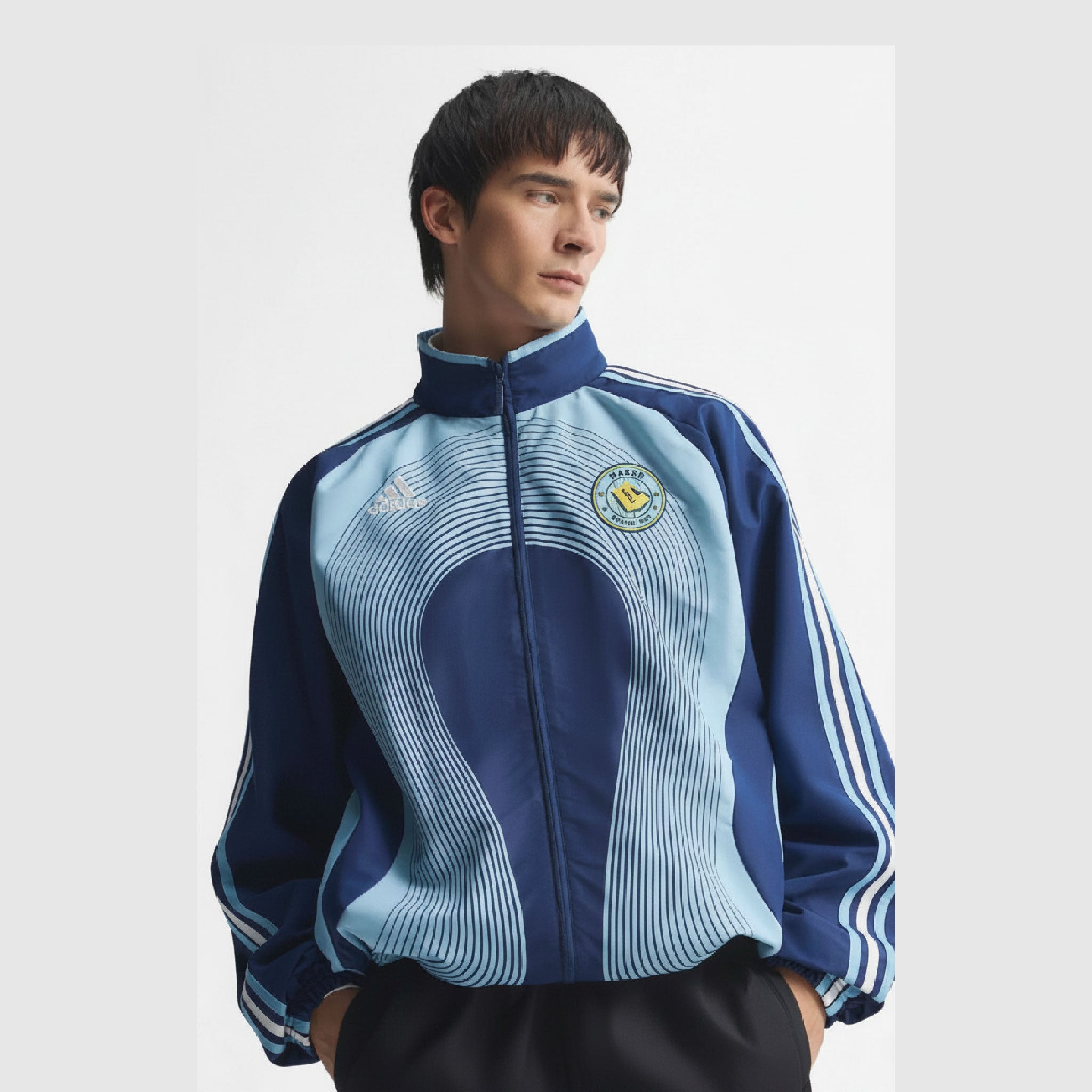 Nassr FC Track Jacket — Blue Adidas design with club crest