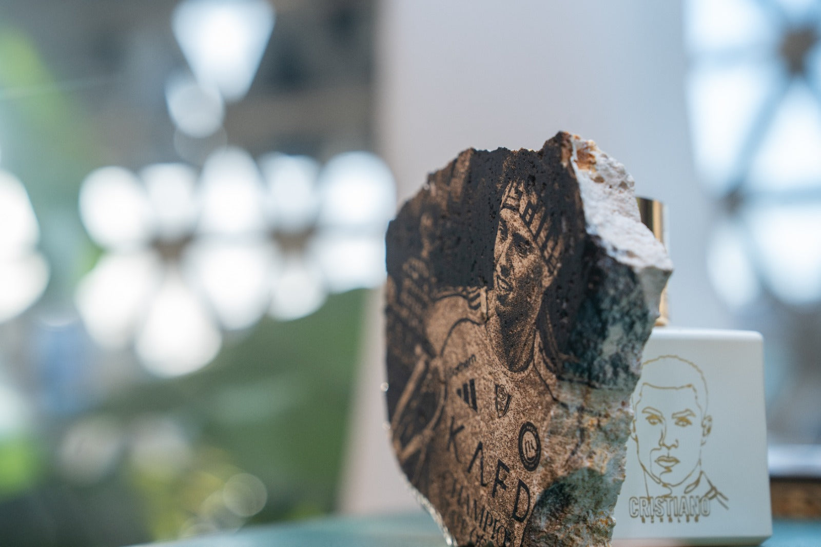 Al Nassr Summit Collection - engraved stone collectible front view