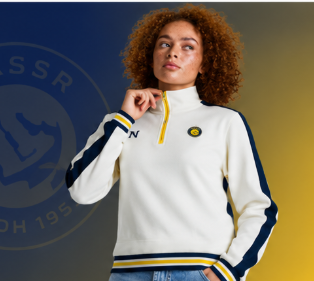 Al Nassr Manchester Women's Quarter-Zip Jacket White