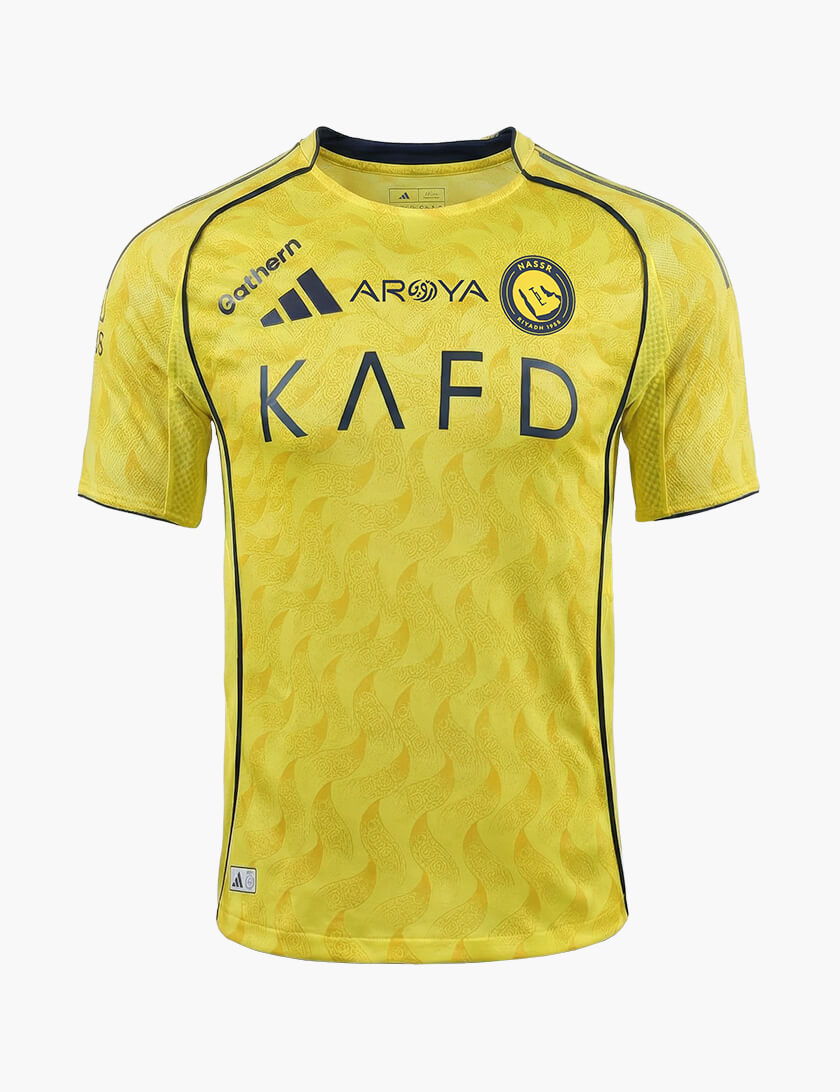Al Nassr Home Kit 2025/26 - Saudi Arabia emblem detail