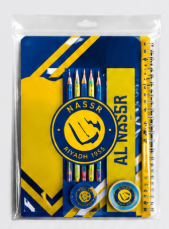 طقم قرطاسية النصر - دفتر ملاحظات وأقلام